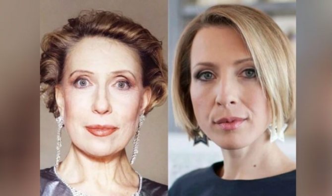 Инна Чурикова и Яна Чурикова не родственники, хотя очень похожи