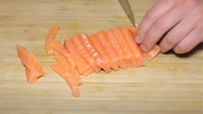 кусочки лосося