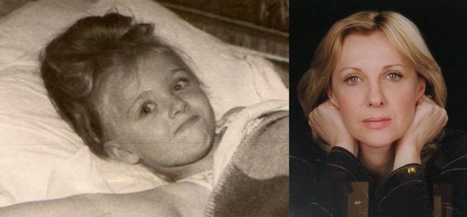 Яковлева Елена в детстве и сейчас